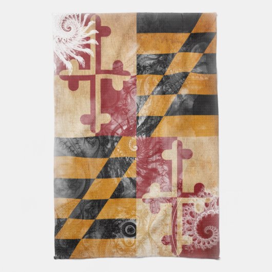 Maryland-Flagge Küchentuch (Vertikal)