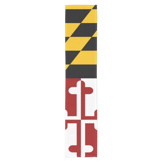 Maryland-Flagge Kurzer Tischläufer (Vorderseite)