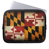 Maryland-Flagge Laptopschutzhülle (Vorderseite)