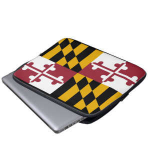 Maryland-Flagge Laptopschutzhülle