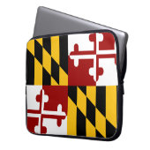 Maryland-Flagge Laptopschutzhülle (Vorderseite Links)