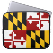 Maryland-Flagge Laptopschutzhülle (Vorderseite)