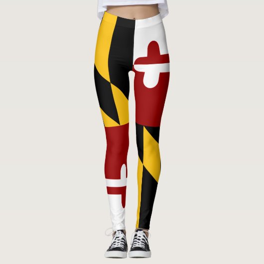 Maryland-Flagge Leggings (Vorderseite)