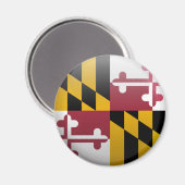 Maryland-Flagge Magnet (Vorderseite/Rückseite)