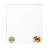 Maryland-Flagge Notizblock (Vorderseite)