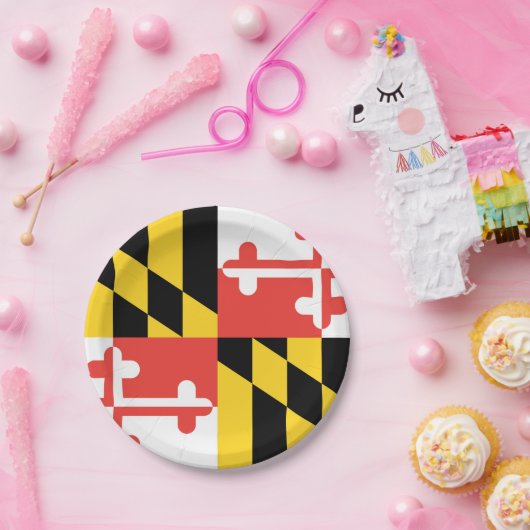 Maryland-Flagge Pappteller (Party)