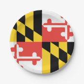 Maryland-Flagge Pappteller (Vorderseite)