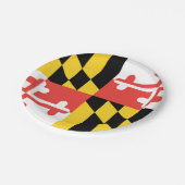 Maryland-Flagge Pappteller (Schrägansicht)