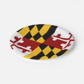 Maryland-Flagge Pappteller (Schrägansicht)