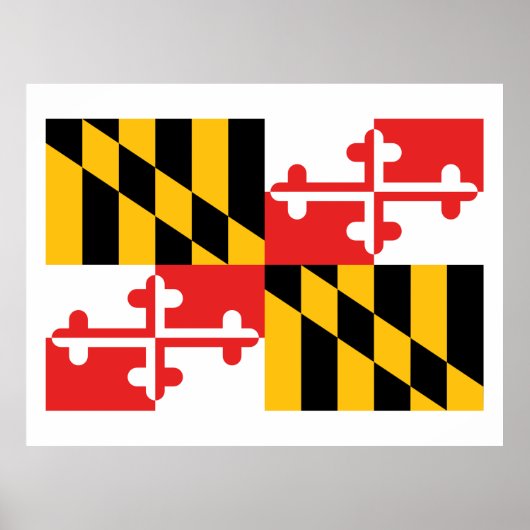 Maryland-Flagge Poster (Vorne)
