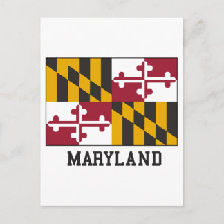 Maryland-Flagge Postkarte