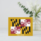 Maryland-Flagge Postkarte (Stehend Vorderseite)