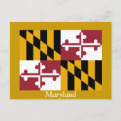 Maryland-Flagge Postkarte (Vorderseite)