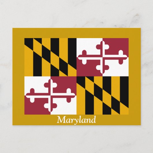 Maryland-Flagge Postkarte (Vorderseite)