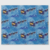 Maryland flagge Santa sleigh Weihnachtsverpackung Geschenkpapier (Flach)
