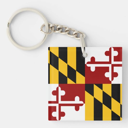 Maryland-Flagge Schlüsselanhänger (Vorderseite)
