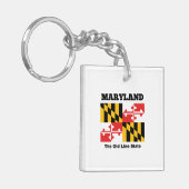 Maryland-Flagge Schlüsselanhänger (Vorderseite links)