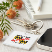 Maryland-Flagge Schlüsselanhänger (Vorderseite rechts)