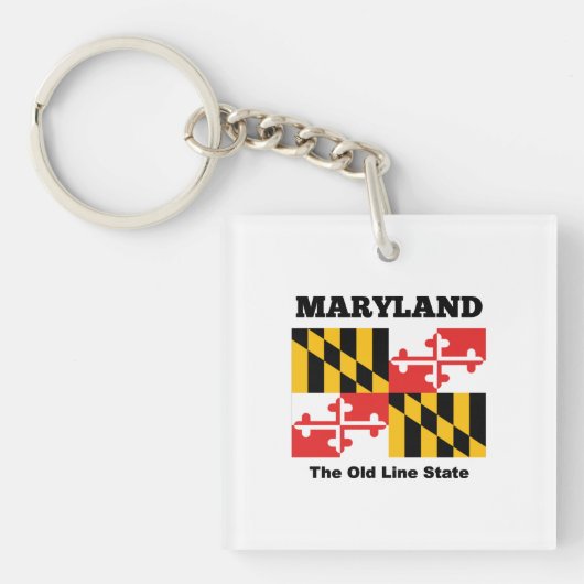 Maryland-Flagge Schlüsselanhänger (Vorderseite)