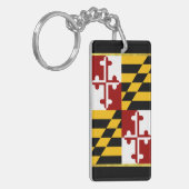 Maryland-Flagge Schlüsselanhänger (Vorderseite links)