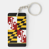 Maryland-Flagge Schlüsselanhänger (Rückseite)