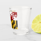 Maryland-Flagge Schnapsglas (Rechts)