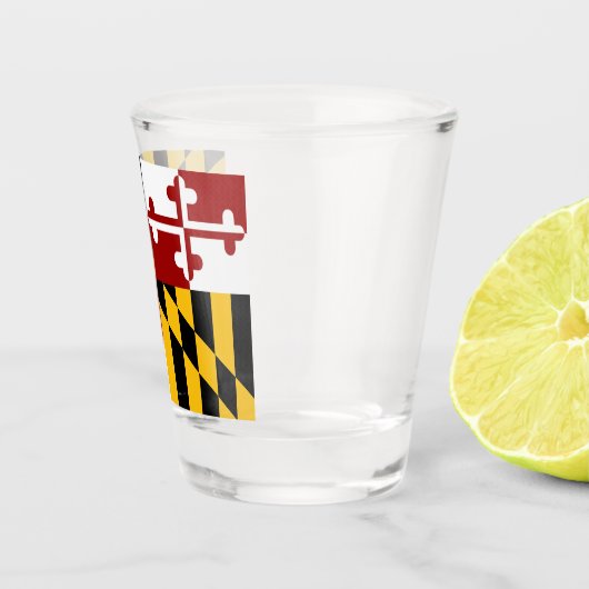 Maryland-Flagge Schnapsglas (Rechts)