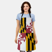Maryland-Flagge Schürze (Getragen)