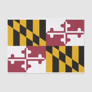 Maryland-Flagge Seidenpapier