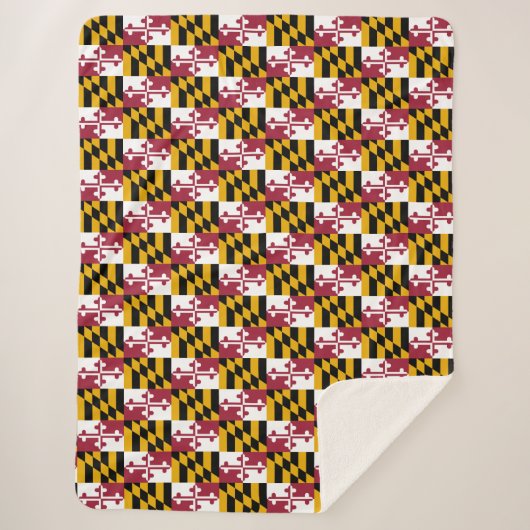 Maryland-Flagge Sherpadecke (Vorderseite)