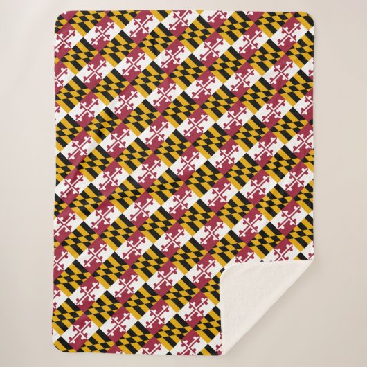 Maryland-Flagge Sherpadecke (Vorderseite)