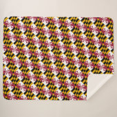 Maryland-Flagge Sherpadecke (Vorderseite (Horizontal))