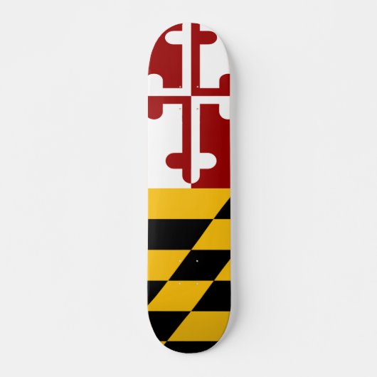 Maryland-Flagge Skateboard (Vorne)