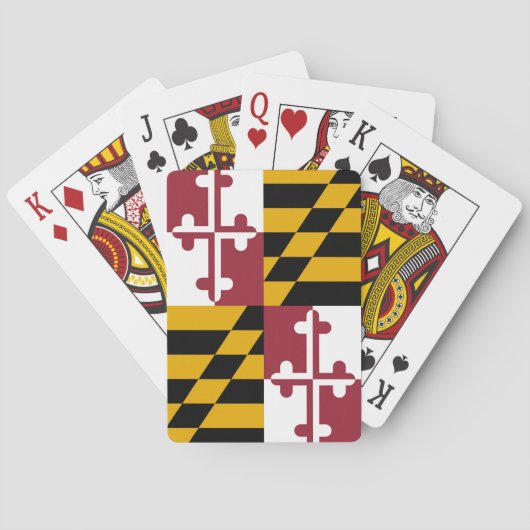 Maryland-Flagge Spielkarten (Rückseite)