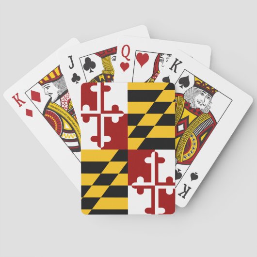 Maryland-Flagge Spielkarten (Rückseite)