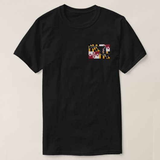 Maryland-Flagge/Staat (klein) Shirt (Design vorne)