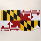 Maryland-Flagge Strandtuch (Vorderseite)