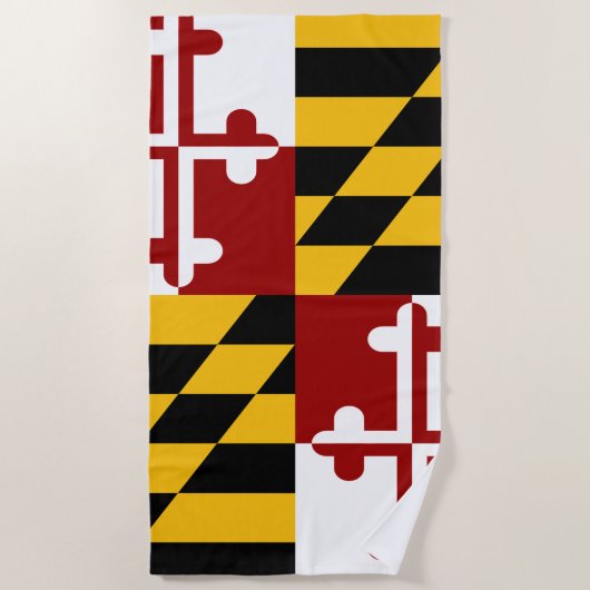 Maryland-Flagge Strandtuch (Vorderseite)