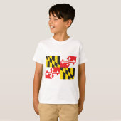 MARYLAND-FLAGGE T-Shirt (Vorne ganz)