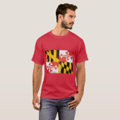 Maryland-Flagge T-Shirt (Vorne ganz)