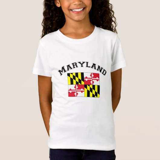 Maryland-Flagge T-Shirt (Vorderseite)