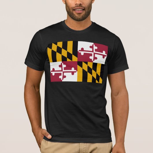 Maryland-Flagge T-Shirt (Vorderseite)