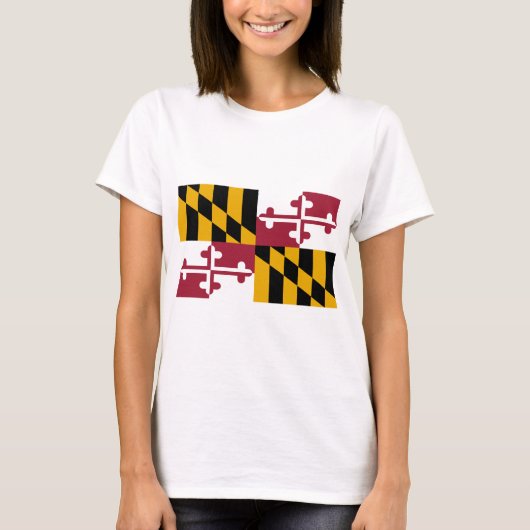 Maryland-Flagge T-Shirt (Vorderseite)
