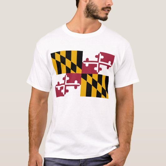 Maryland-Flagge T-Shirt (Vorderseite)