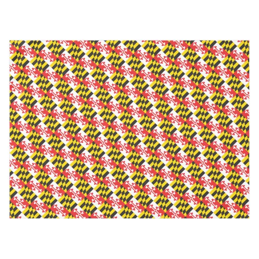 Maryland-Flagge Tischdecke (Vorderseite (Horizontal))