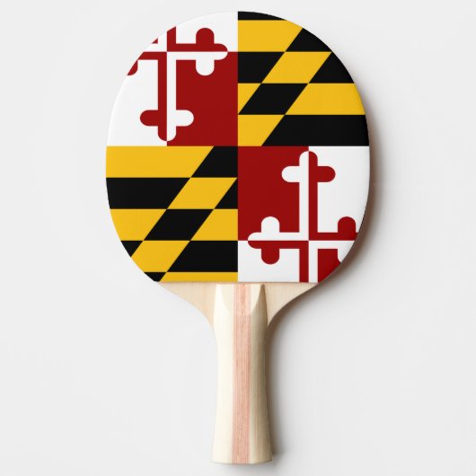 Maryland-Flagge Tischtennis Schläger (Vorderseite)