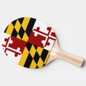 Maryland-Flagge Tischtennis Schläger (Seitenansicht)