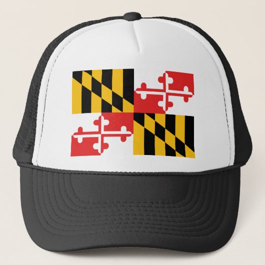 Maryland-Flagge Truckerkappe (Vorderseite)