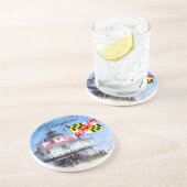 Maryland-Flagge Untersetzer (Seite)