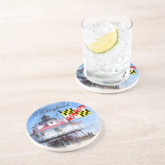 Maryland-Flagge Untersetzer (Seite)